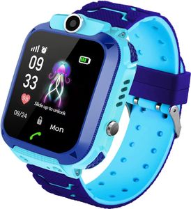 Kinder Smart Watch Telefonuhr, Smart Watch für Kinder Wasserdichter Touchscreen Kinder Smartwatch für Jungen Mädchen 3-13 Jahre Kinder Geburtstagsgeschenk (Blau)