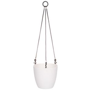 Doniczka wisząca Ariella biała średnica 18 cm