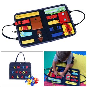 Kinder Montessori Busy Board Sensorische Aktivitätstafel Quiet Book Feinmotorik