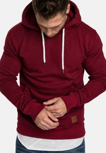 Bequemer Kapuzenpullover Casual Sweatshirt Hoodie mit Bauchtasche A&S |