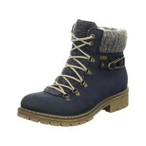 Rieker Y9131 Schuhe Damen Stiefeletten Boots Lammwolle RiekerTex, Größe:40 EU, Farbe:Blau