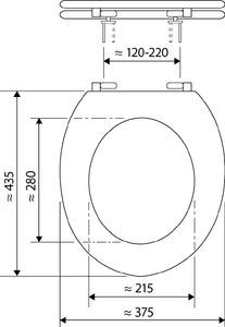 WC-Sitz Venezia, beige