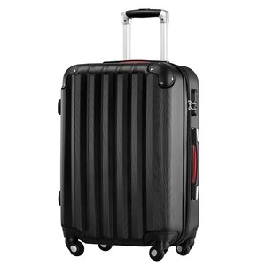 Koffer-Baron® Handgepäckkoffer Hartschalenkoffer Basic maxi Handgepäck ABS, schwarz
