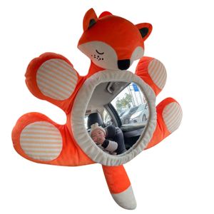 Baby hinten ausgerichtetem Spiegel Giraffe Muster Großes Sehvermögen Acrylbeobachten Sie Ihr Kind Baby Sitzspiegel für Kinder- Fuchs