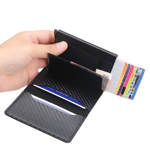 Kreditkartenetui, Kartenetui Mini Wallet mit Geldklammer Kartenetui - Schwarz