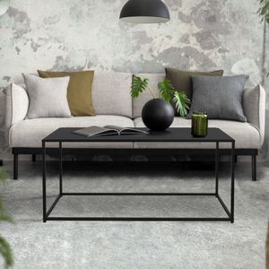 ML-Design Couchtisch Industriedesign, 110x40x50,5 cm, Schwarz, aus Metall