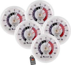 5 Stück Kühlschrankthermometer Farbe Weiß