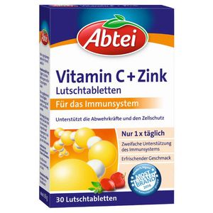 Abtei | Vitamin C + Zink | 30 Lutschtabletten