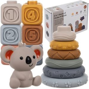 Mäkké gumové senzorické bloky koala