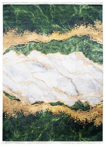 Mazovia Teppich Modern Abstrakt, Glamour, Marmor - Wohnzimmer, Schlafzimmer, Esszimmer, Büro - Kurzflor - Rechteckig - Maschinenwaschbar - 120x170 cm