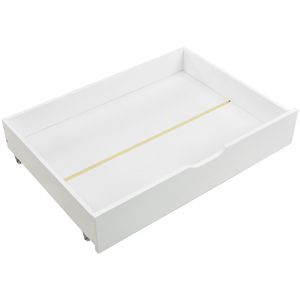 93x67x17cm Weiß (nur Schubladen) Zwei Schubladen, Stauraum unter dem Bett, MDF + Bodenrollen