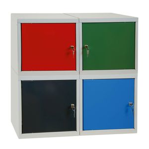 ADB Schließfach-Wertschrank mit Stahltür und Zylinderschloss versch. Farben, Farbe:Resedagrün (RAL 6011)