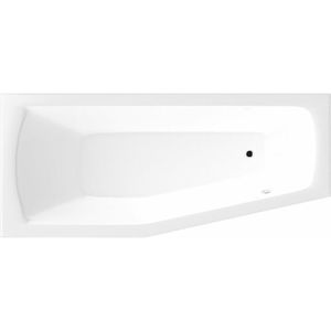 Raumspar Badewanne 170x70x39cm , MINOU, links, weiß