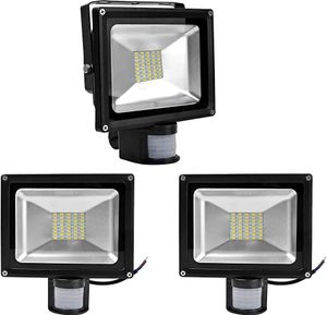 Greenmigo 3x 30W SMD Fluter mit Bewegungsmelder LED Strahler Warmweiß Licht IP65 Wasserdicht LED Lampe Wandleuchter Flulicht Flutbeleuchtung LED Gartenlampe Außenstahler