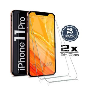 2X iPhone 11 Pro Panzerglas Glasfolie Display Schutz Folie Glas 9H Hart Echt Glas Displayschutzfolie 2 Stück