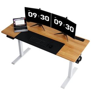 Stůl COMHOMA Výškově nastavitelný počítačový stůl, elektrický, plynulý, se zásuvkou a háčkem