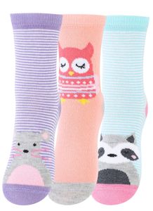 Cotton Prime® 6 Paar Kinder Socken - Tiermotive 31-34