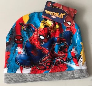 Spiderman Winter Mütze Kinder Jungen Strickmütze Beanie grau Größe 54