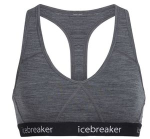 ICEBREAKER W Sprite Racerback Bra 004 GRITSTONE HTHR M