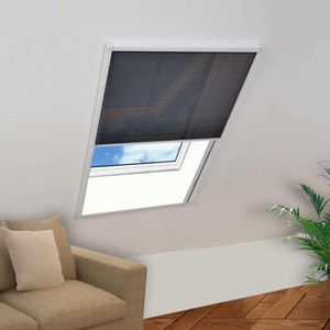 vidaXL sieťka proti hmyzu plisovaná na okná hliník 80 x 120 cm