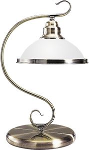 Stolná lampa Rabalux Elisett 1x E27 bronzová, biela