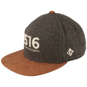 Bavarian Caps Flat-Brim Snapback Baseball-Cap 1516 Flanell