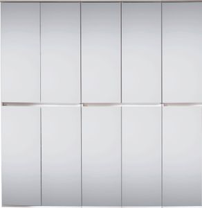 trendteam Garderobe Garderobenschrank Mirror Weiß Melamin 185 x 191 x 34 cm