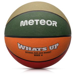 Meteor Basketball What's up Größe 4 Jugend 3-10 Jahre alt  grün/orange
