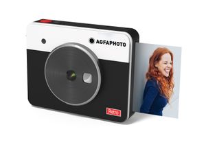 AGFA Photo 2 in 1 Sofortbildkamera und Drucker 10 Megapixel Akku Bluetooth Retro Design