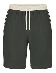 Herren Schlafanzughose Kurze Hose Shorts LA40-253 Schlafhose mit Taschen, Farbe:Armee-Beige, Größe:3XL