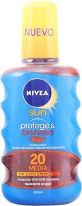 Nivea Sun Protect And Bronze Tan Activating Protecting Oil Spf20 200ml