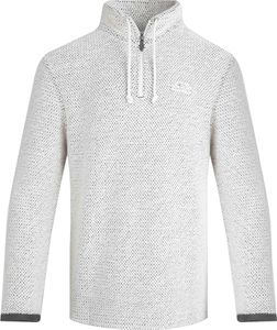 Weird Fish - "Cruiser" Pullover mit kurzem Reißverschluss für Herren WF279 (S) (Ecru) Weird Fish - "Cruiser" Pullover mit kurzem Reißverschluss für Herren WF279 (S) (Ecru)