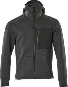 Mascot Kapuzensweatshirt mit Reißverschluss Advanced 17384, Farbe:schwarz, Größe:M