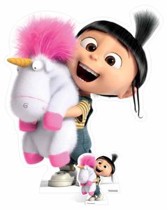 Despicable Me - 3 - Agnes and Fluffy Unicorn - Pappaufsteller - ca. 100x118