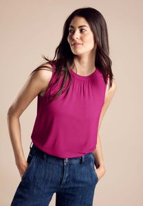 Street One Rundhalsshirt 'Jersey Top', A321473, magnolia pink, Gr. 36
