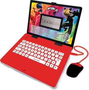 Lexibook Francúzsko-anglický vzdelávací notebook Miraculous: Čarovná Lienka a Čierny Kocúr