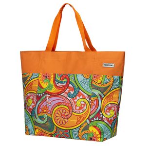 anndora XXL Shopper paisley orange Strandtasche Einkaufstasche - Paisley