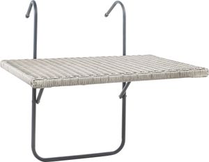 Klappbarer Balkon Hängetisch - RATTAN - Stabil und Wetterfest - 60 x 40 cm Klappbarer Balkon Hängetisch - RATTAN - Stabil und Wetterfest - 60 x 40 cm