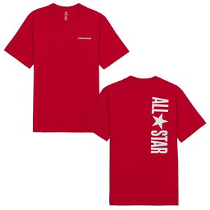 Converse All Star Short Sleeve T-Shirt Herren 10017432 Rot , Bekleidungsgröße:S