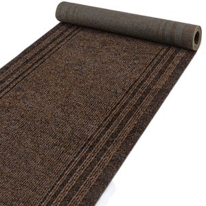 Teppich Flurläufer Läufer Textil PASSAT Gestreift Beige Robust Wasserabweisend Breite 67 cm Länge 1000 cm