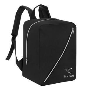 Handgepäck Rucksack 40x30x25 cm ideal als Reisetasche für Flüge mit z. B. Eurowings in schwarz