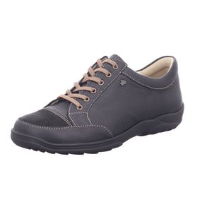 Finn Comfort, Alamo, Herren, Schnürer, Schwarz, Leder, NEU - Herrenschuhe Sneaker / Schnürschuh, Schwarz, leder (bison/buggy)