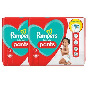 64 Pampers Baby-Dry Pants Größe 3 6-11kg Höschenwindeln 2 x 32 Stück Einfaches An- und Ausziehen