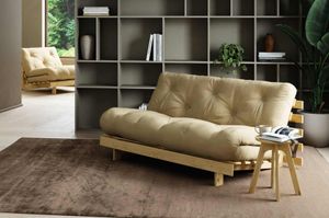 Schlafsofa ROOTS 160 cm Sofa Kiefer massiv unbehandelt, von Karup, Farbe Stoff:701 natural