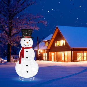 FCH LED-Schneemann Weihnachtsfigur mit 90 kaltweißen Lichtern 120 cm FCH LED-Schneemann Weihnachtsfigur mit 90 kaltweißen Lichtern 120 cm