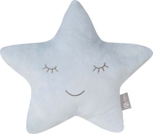 roba Kuschelkissen 'roba Style' Stern Hellblau/Sky, flauschiges Dekokissen für Baby- & Kinderzimmer