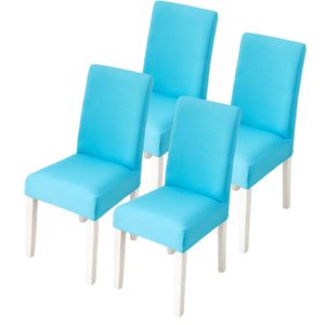 Poťahy na stoličky 4 kusy, elastický poťah na stoličky, elastický poťah na stoličky, odnímateľný umývateľný poťah na stoličky, odolný univerzálny