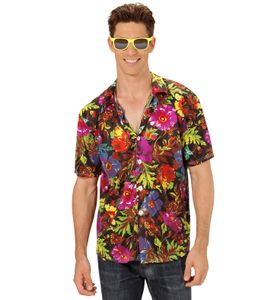 Hawaii Hemd - Hawaii shirt  in schwarz Gr M-L - S4310