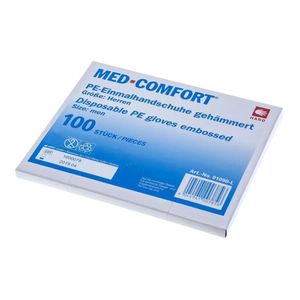 MED-COMFORT, PE-Handschuhe gehämmert, transparent, Gr. L (Herren) | Box (100 Stück)