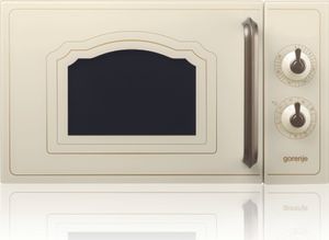 Gorenje MO 4250 CLI Standmikrowelle, 700 Watt, 20 l Volumen, 45,5 cm Breite, Auftauautomatik, Grillfunktion, elfenbein